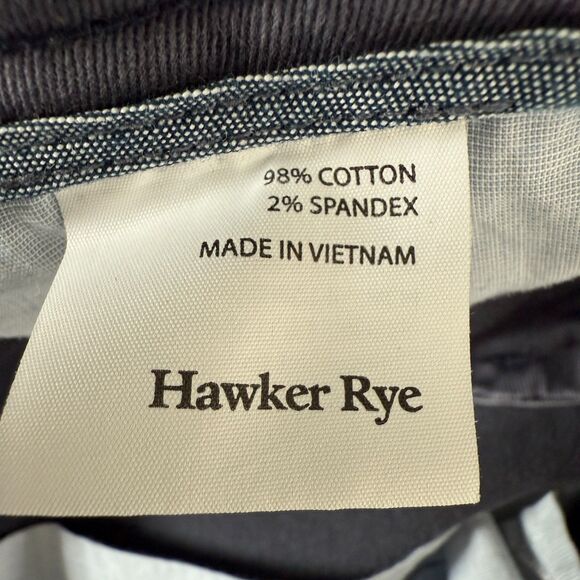 Hawker Rye Men's Straight Chino Pants Navy Blue Size 38 x 34 - Picture 5 of 11